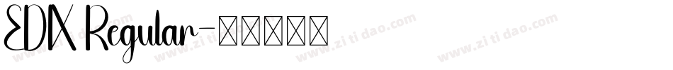 EDIX Regular字体转换